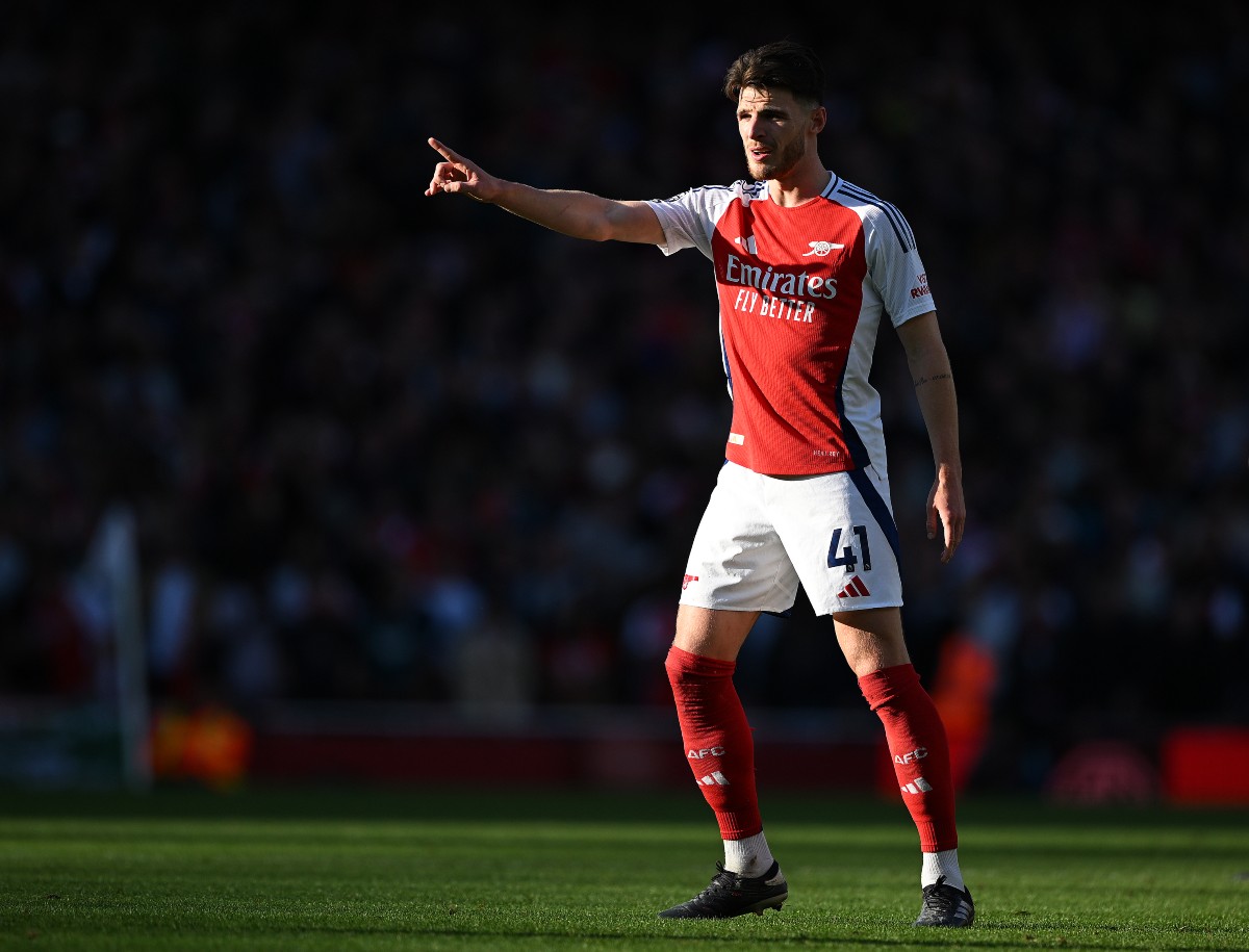Declan Rice in action for Arsenal Declan Rice of Arsenal was wanted by Thomas Tuchel