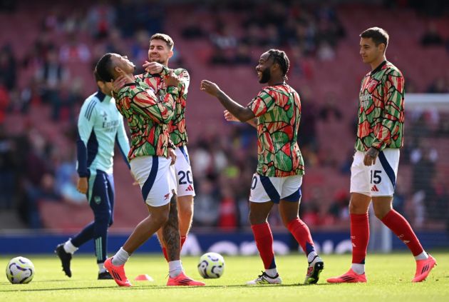 Jakub Kiwior during Arsenal vs Leicester City