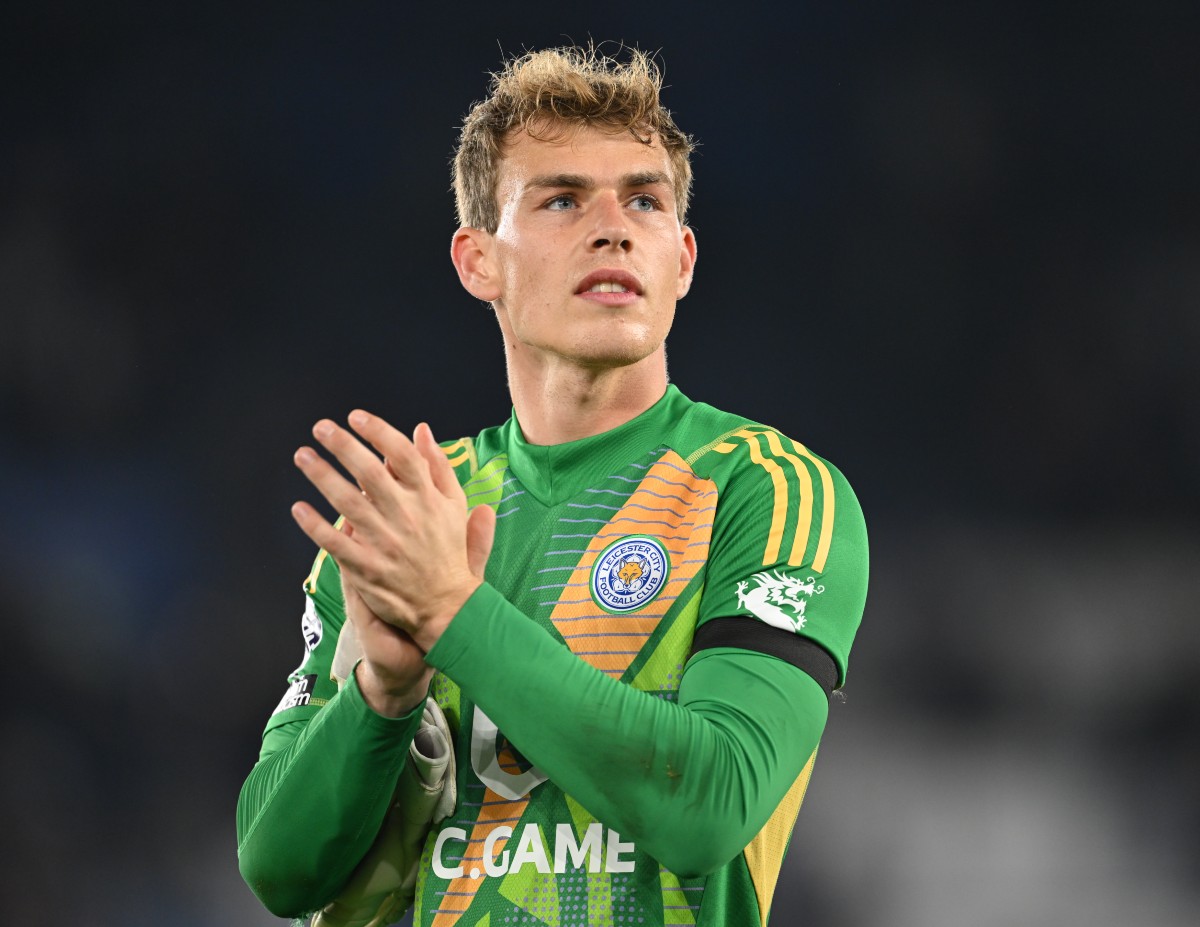 Leicester GK Mads Hermansen