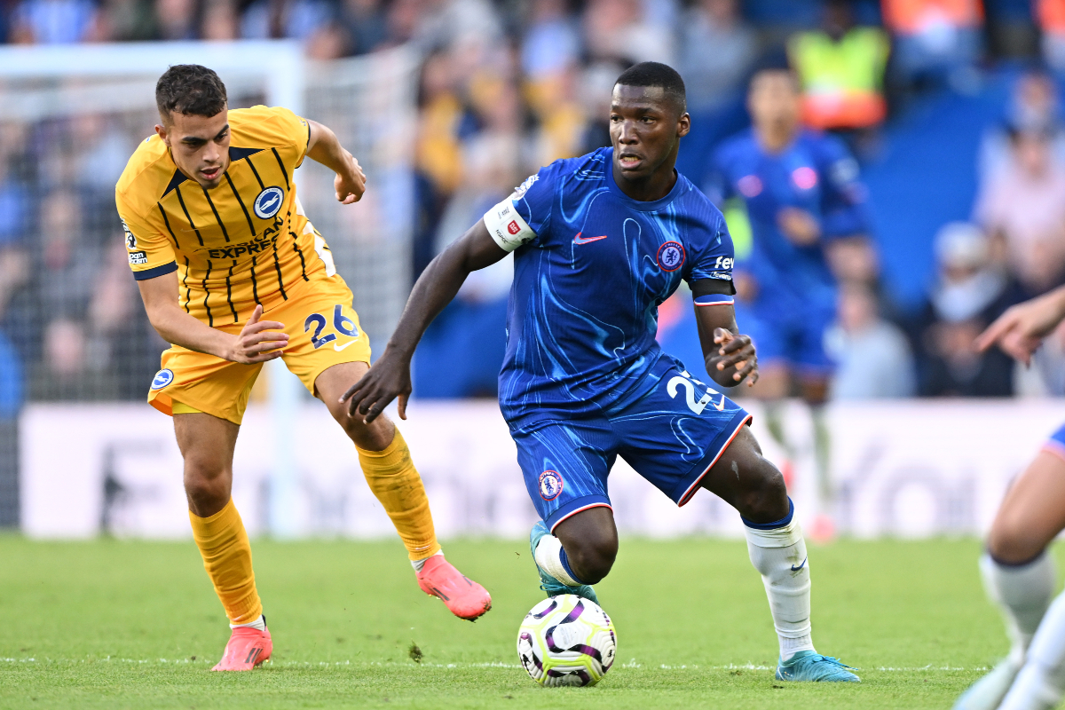 Moises Caicedo in action for Chelsea
