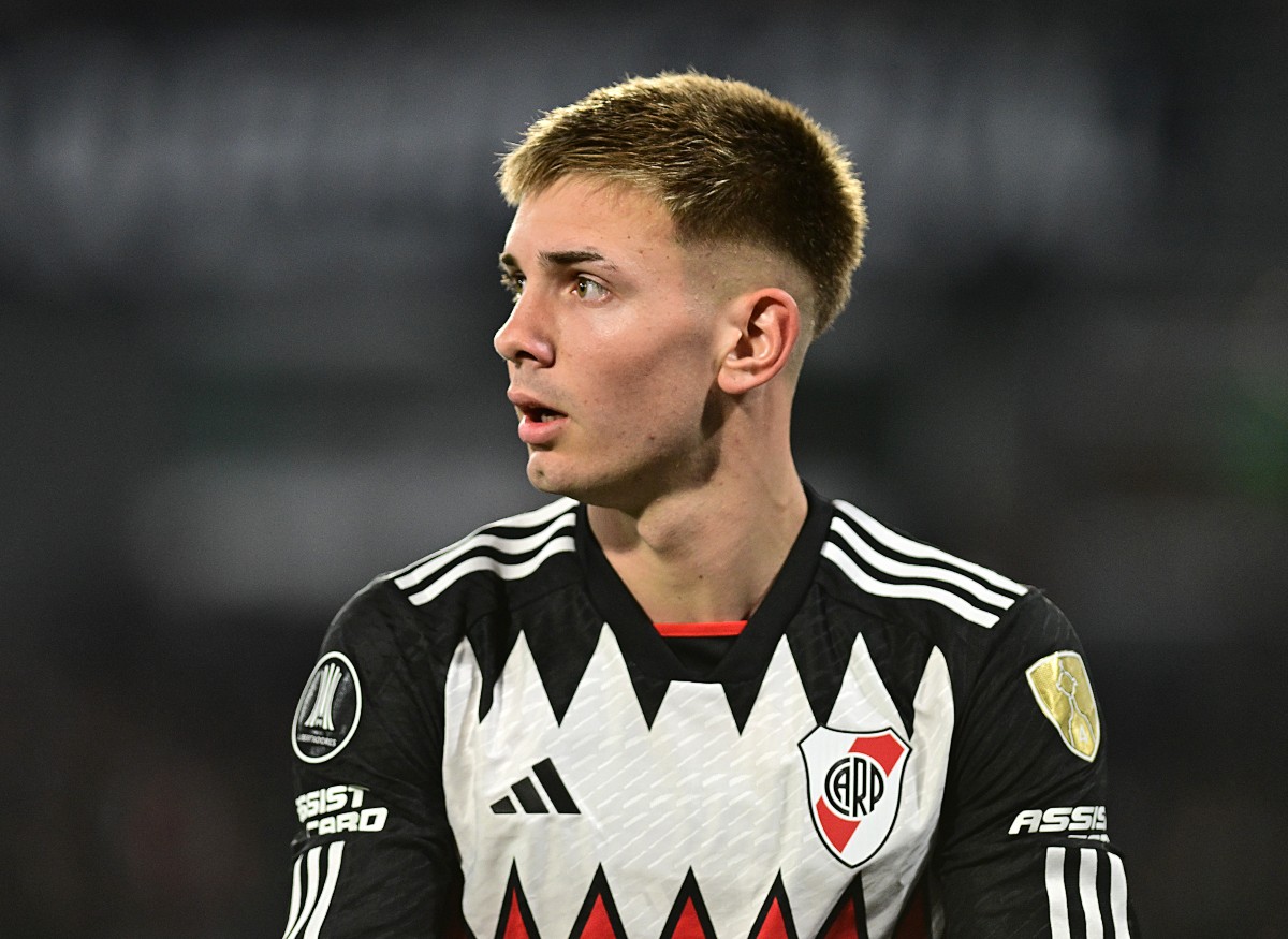 River Plate midfielder Franco Mastantuono River Plate midfielder Franco Mastantuono