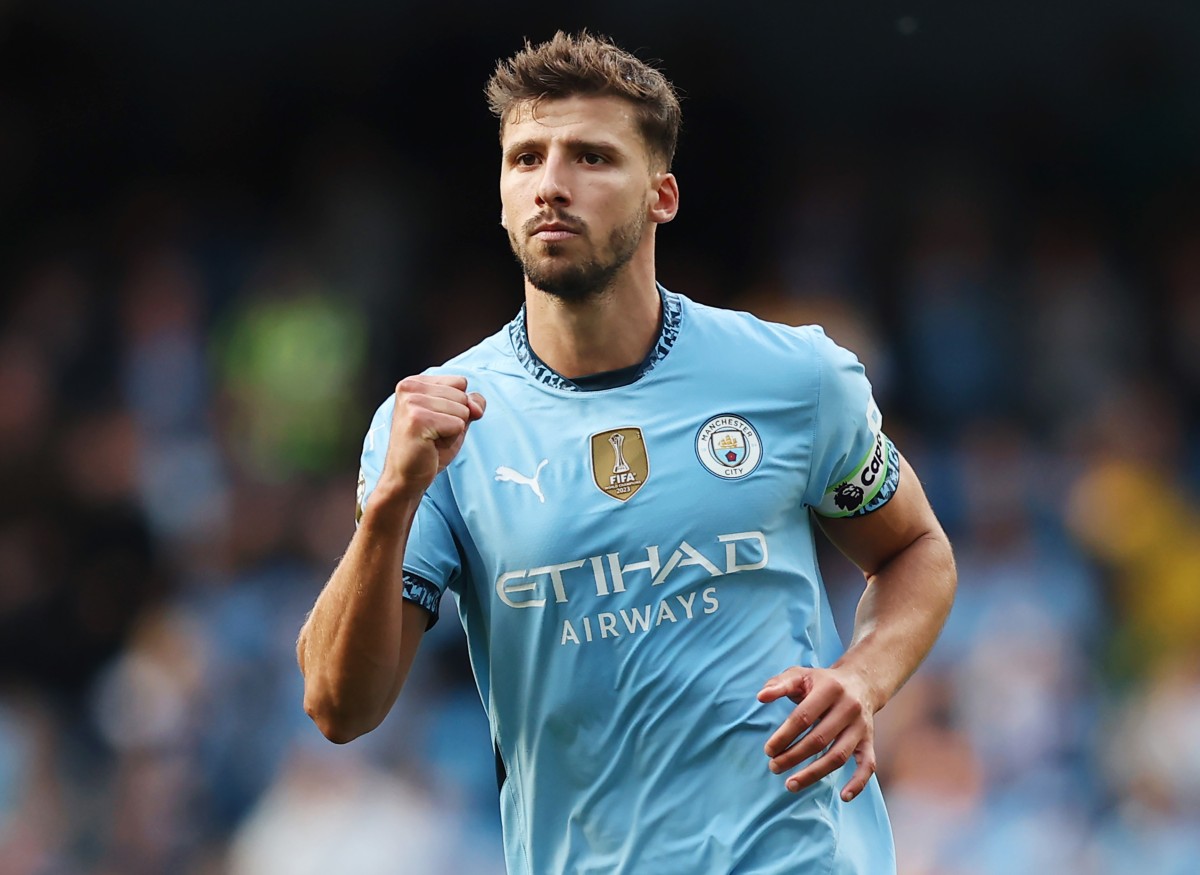 Ruben Dias in action for Manchester City this season Ruben Dias in action for Manchester City this season