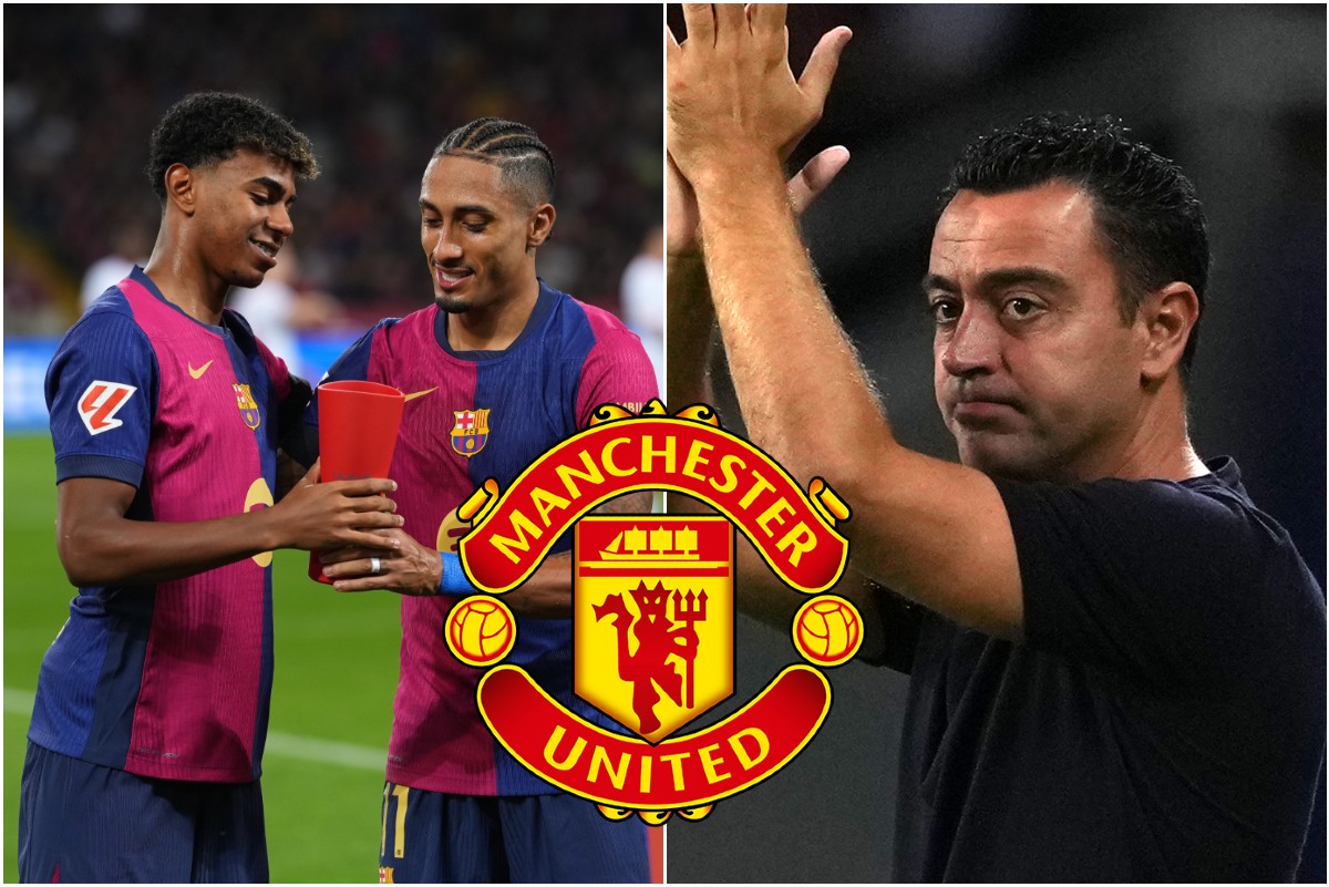 Raphinha of Barcelona could be a Man United target under Xavi