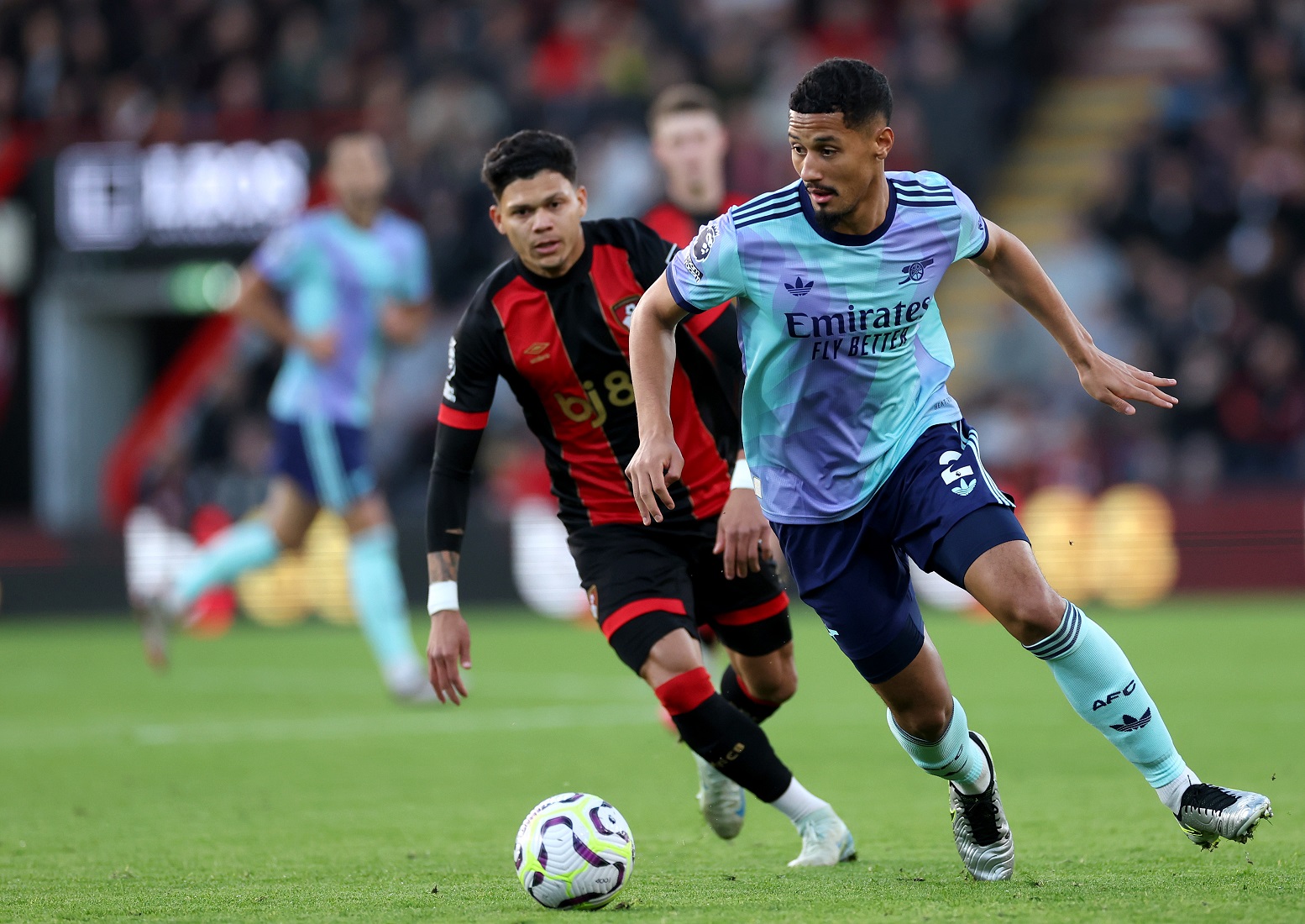 Arsenal defender William Saliba Arsenal defender William Saliba