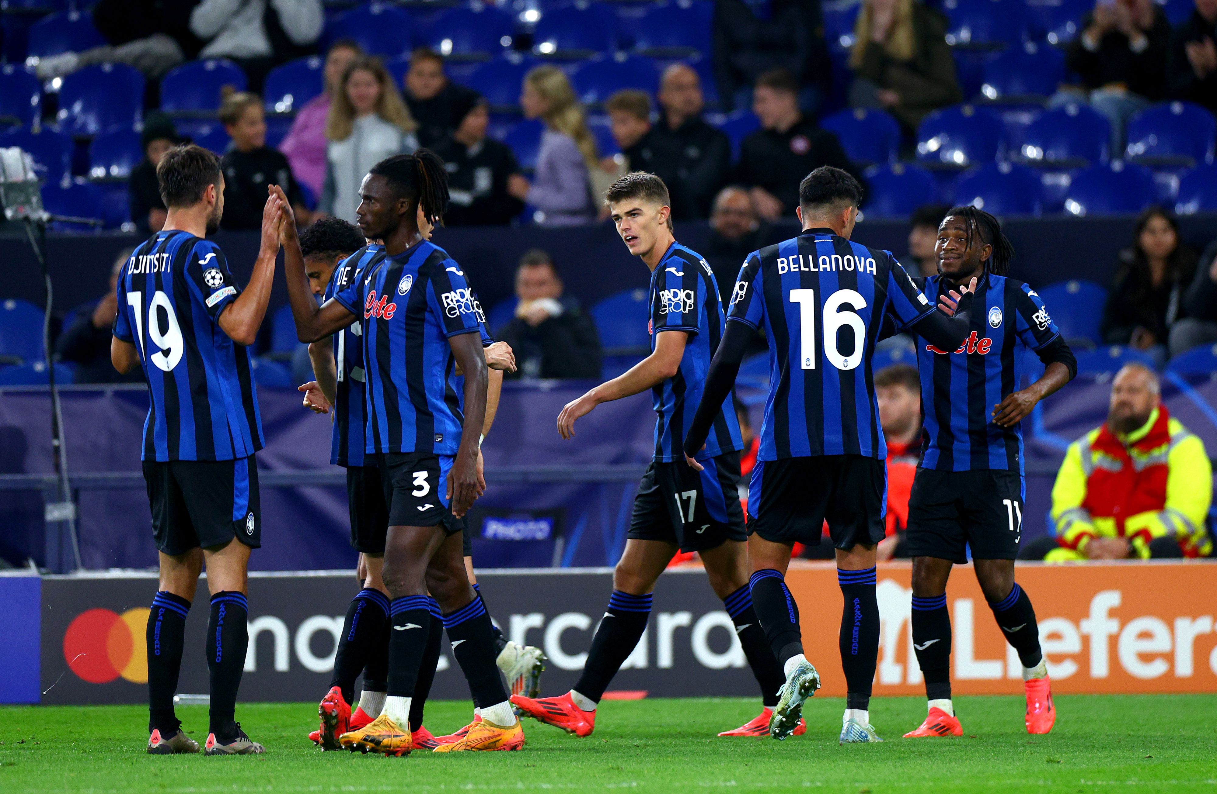 Ademola Lookman shoots past the goalkeeper