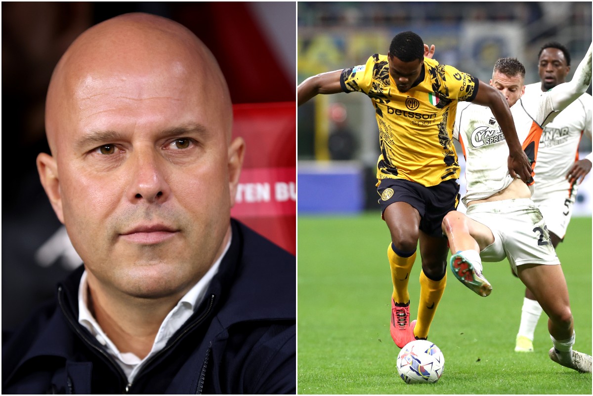 Arne Slot and Marcus Thuram