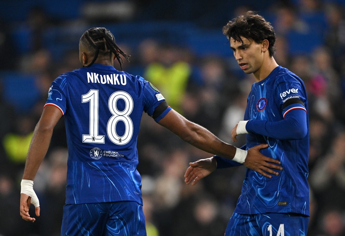 Christopher Nkunku and Joao Felix in action for Chelsea