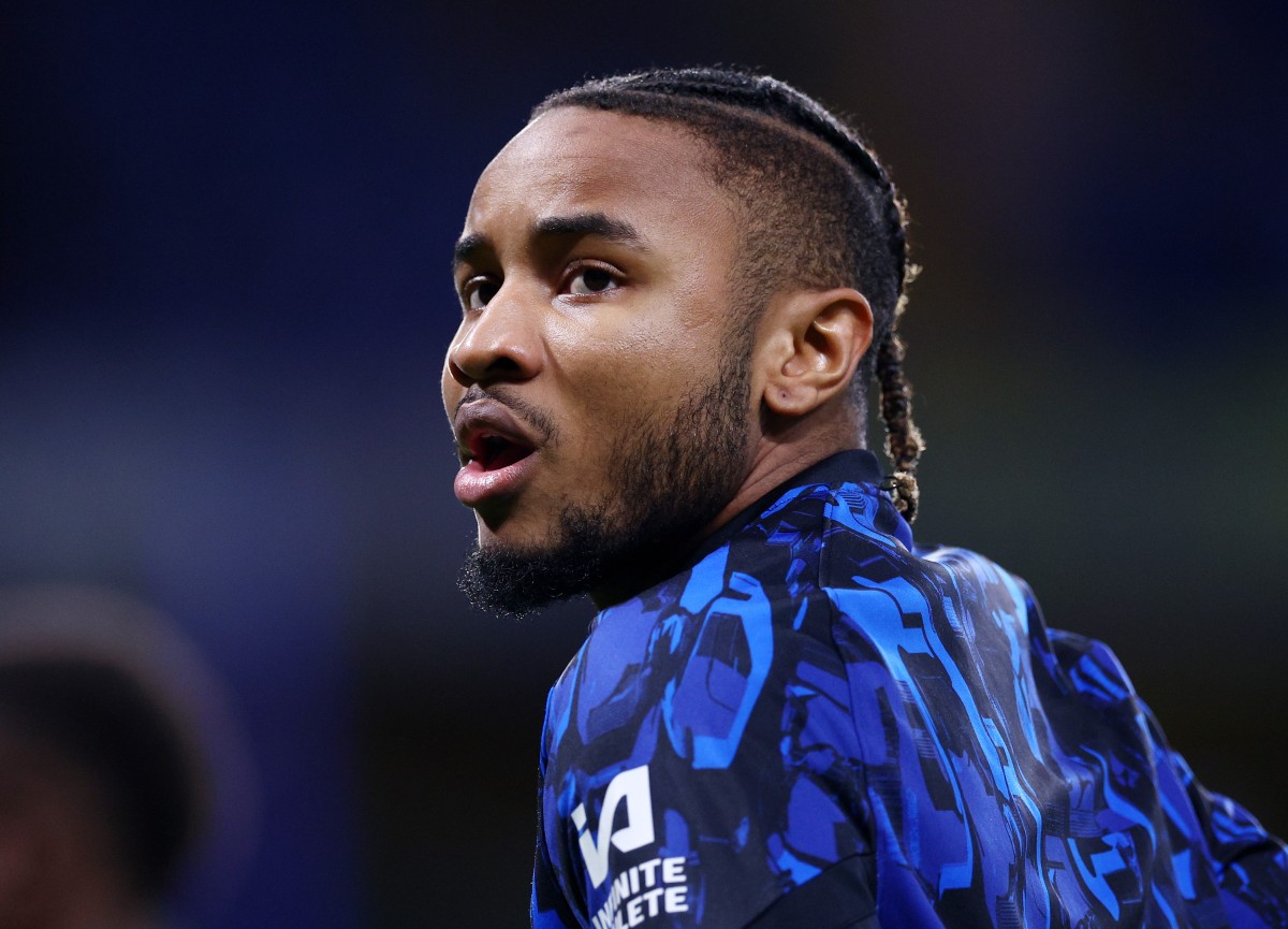 Christopher Nkunku with Chelsea last season