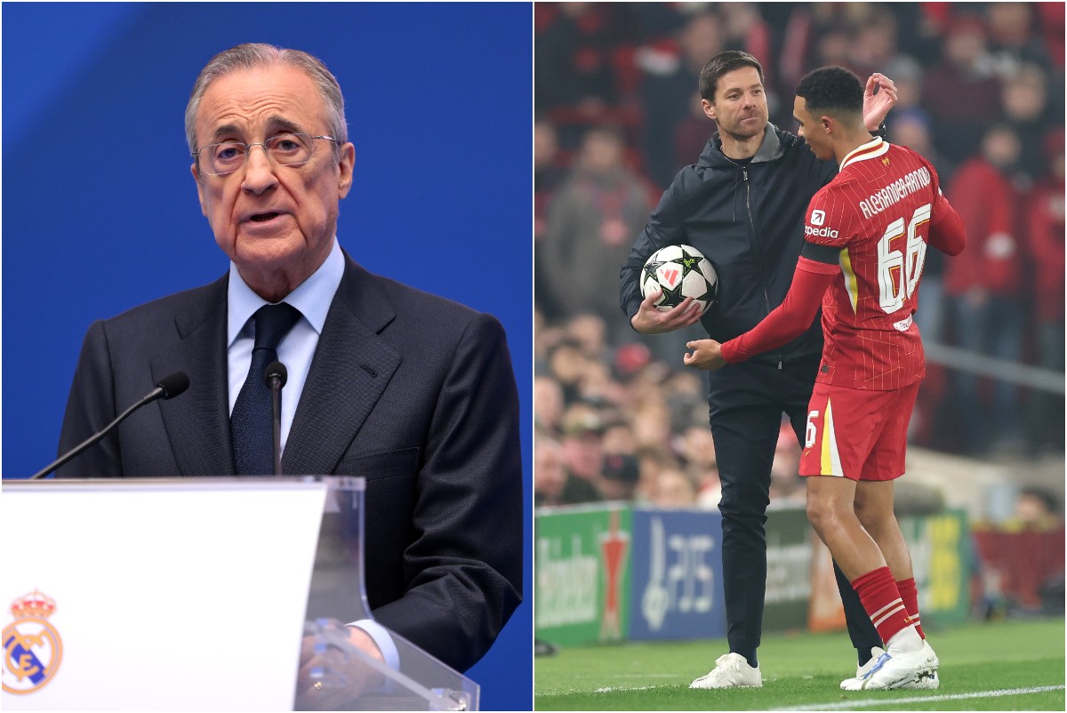 Florentino Perez and Trent Alexander-Arnold