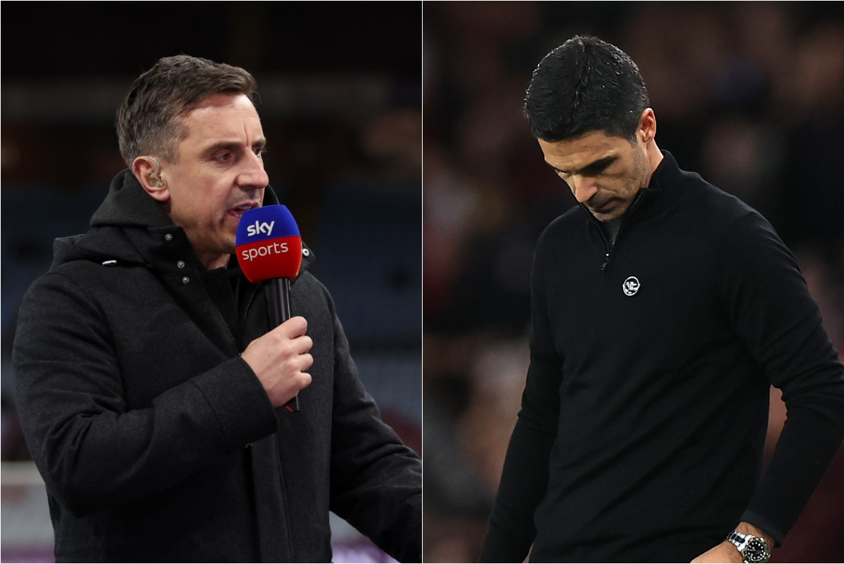 Gary Neville and Mikel Arteta