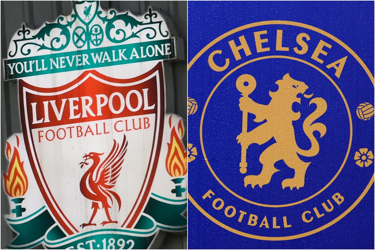 Liverpool and Chelsea club badges