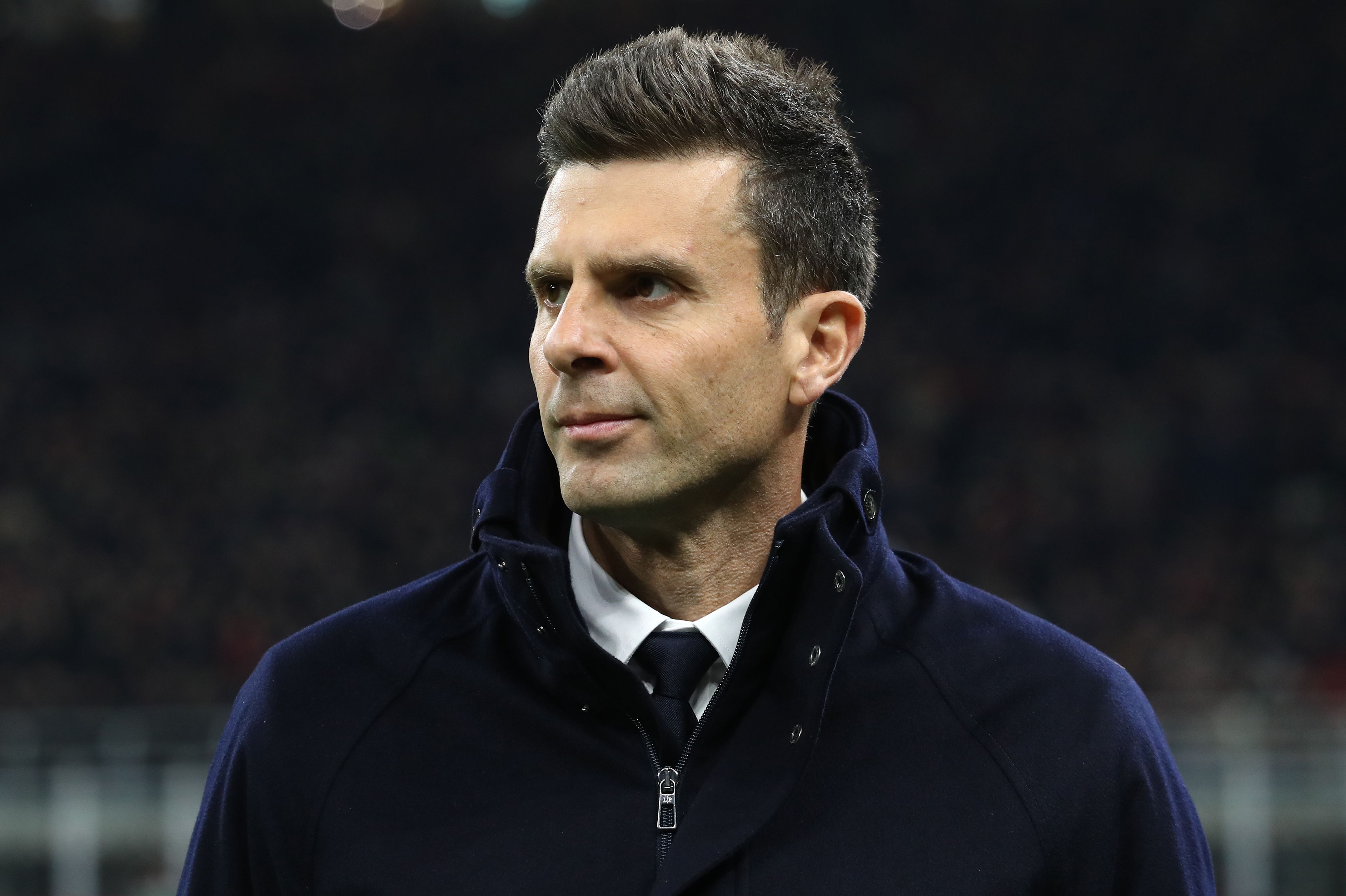 Thiago Motta looks on