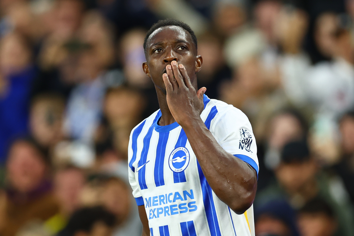 Danny Welbeck blows a kiss to the fans
