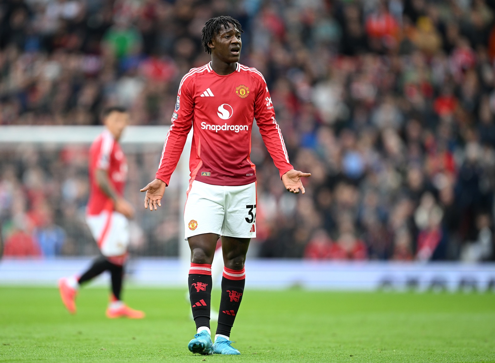 Man United midfielder Kobbie Mainoo