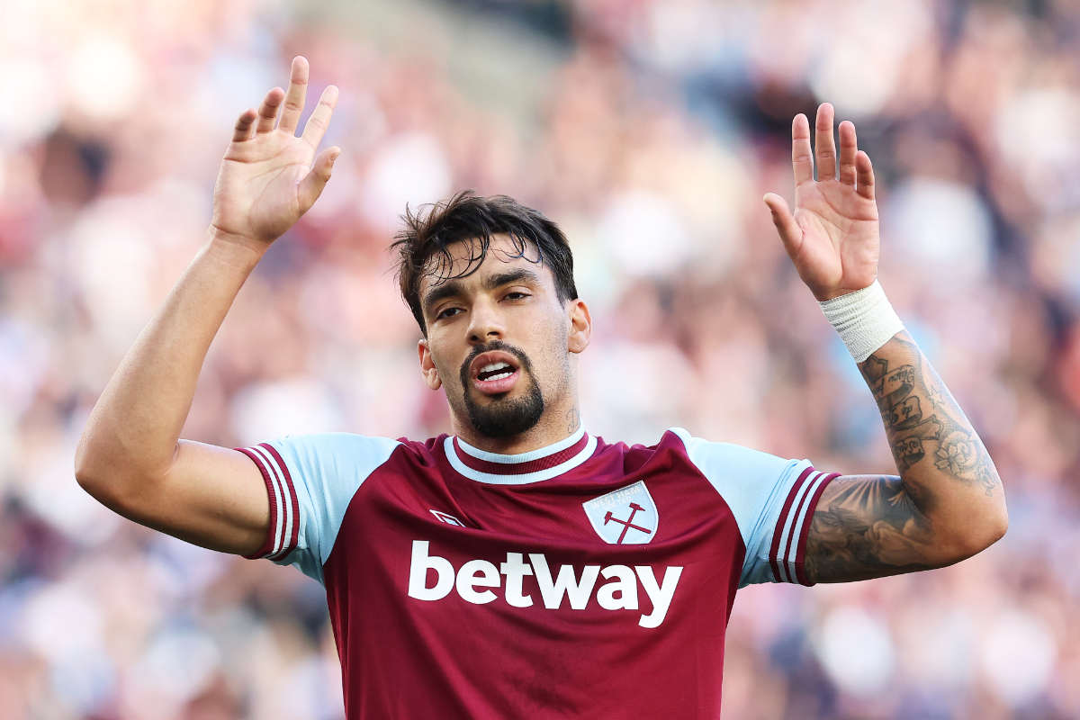 Lucas Paqueta in action for West Ham