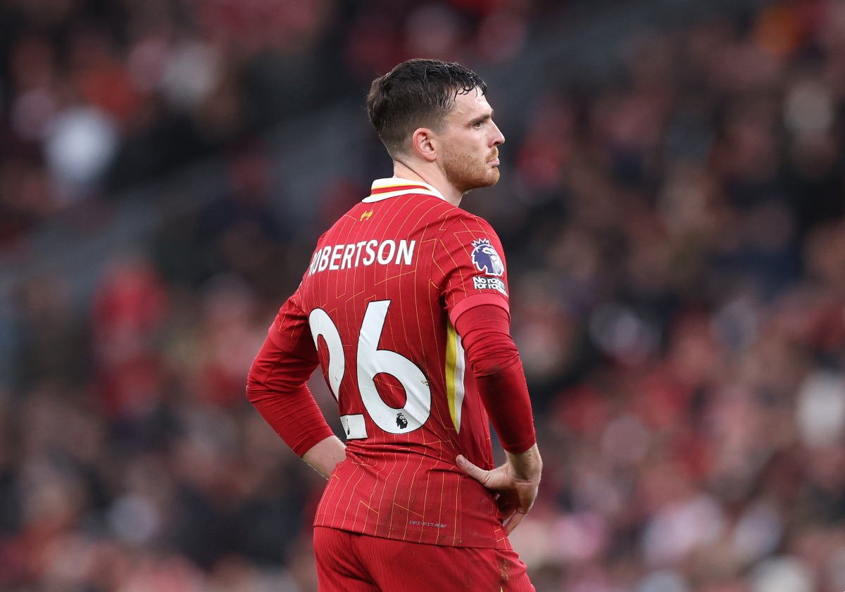 Andy Robertson has struggled at Liverpool this season
