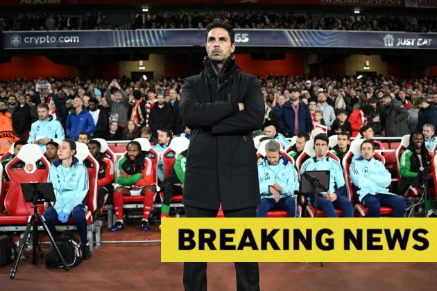 Mikel Arteta during Arsenal's Champions League game against Shakhtar Donetsk