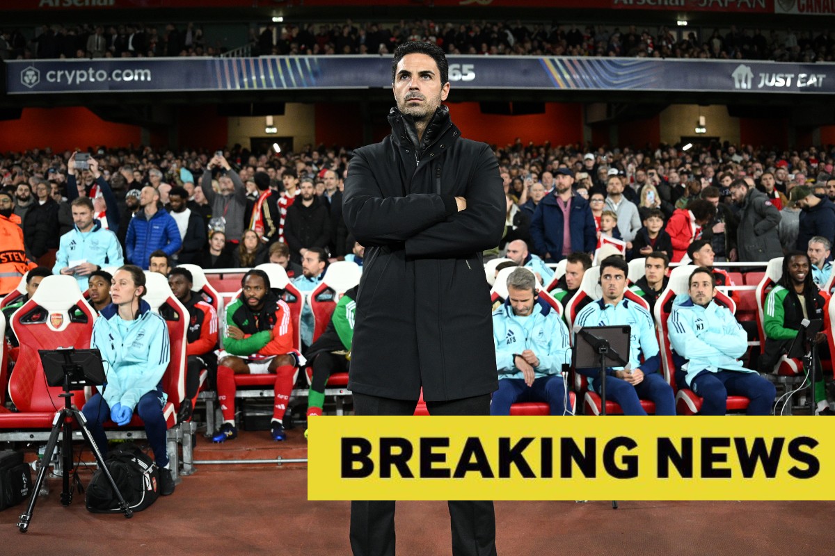Mikel Arteta during Arsenal's Champions League game against Shakhtar Donetsk
