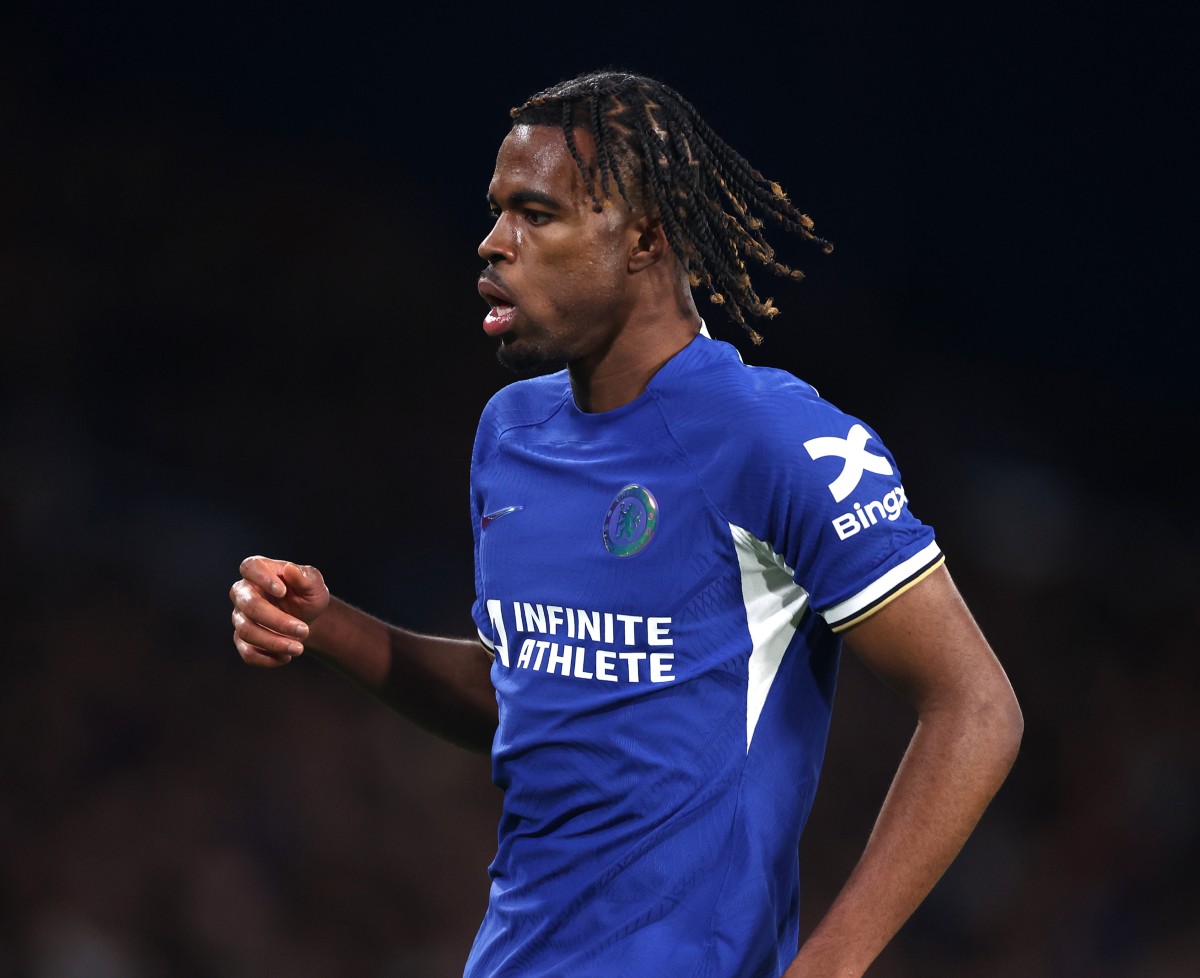 Carney Chukwuemeka in action for Chelsea