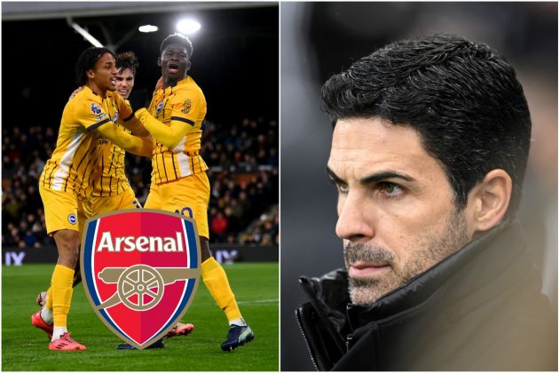 Joao Pedro and Mikel Arteta