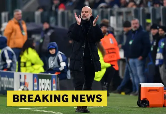 Man City manager Pep Guardiola