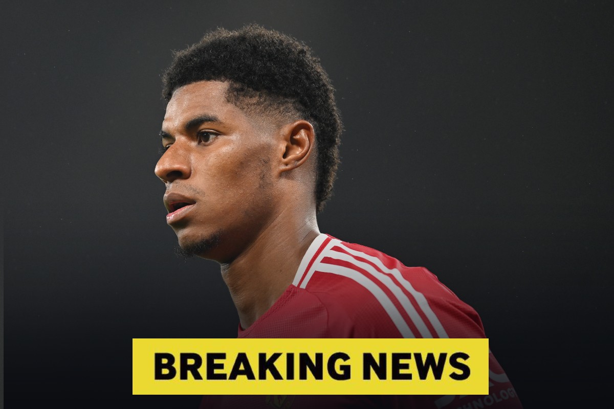 Marcus Rashford in action for Man United