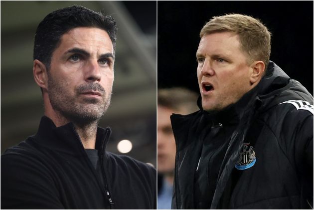 Mikel Arteta and Eddie Howe