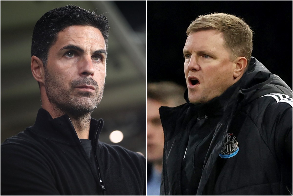 Mikel Arteta and Eddie Howe