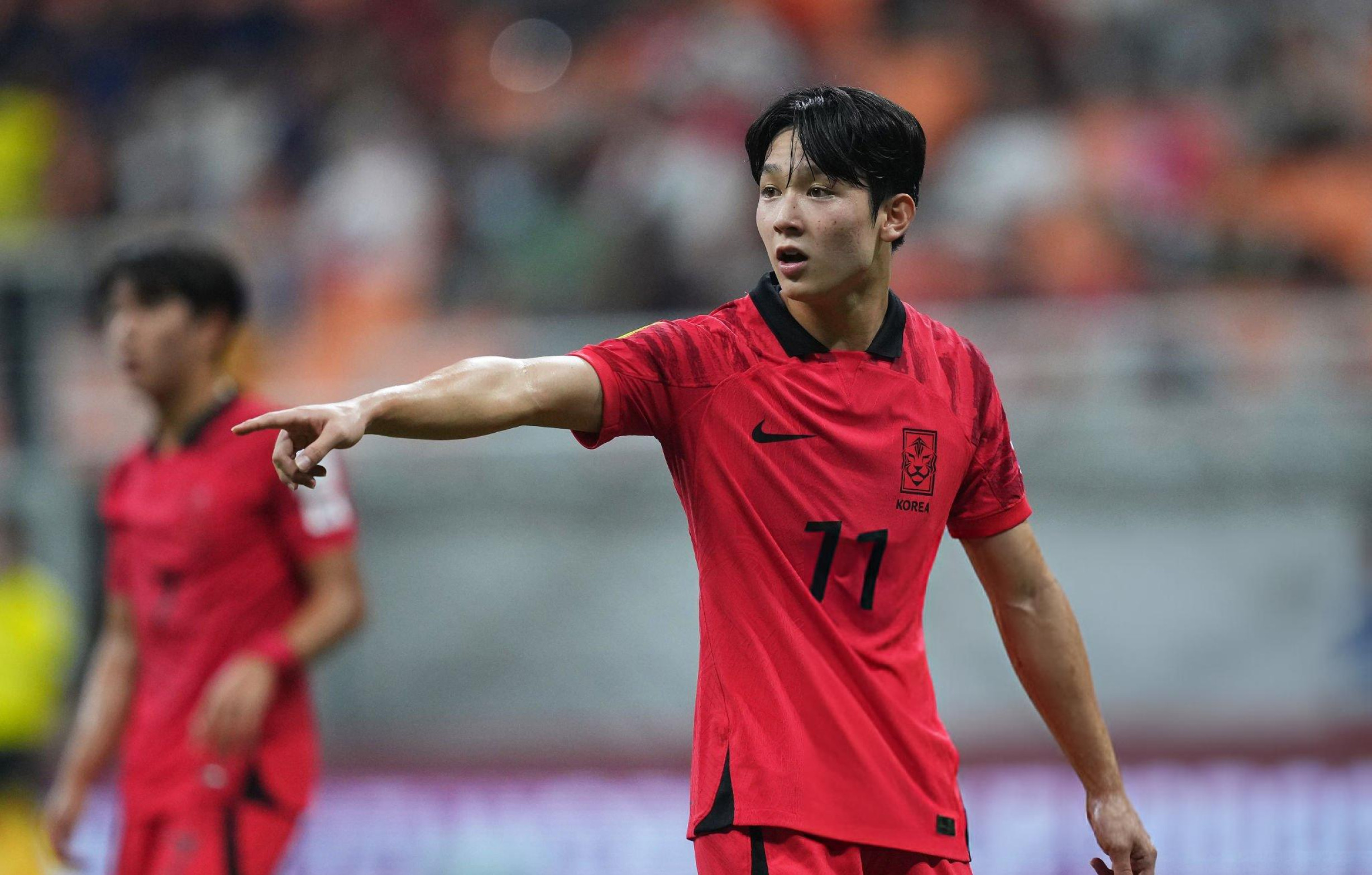 Yang Minhyeok of Korea Republic in action