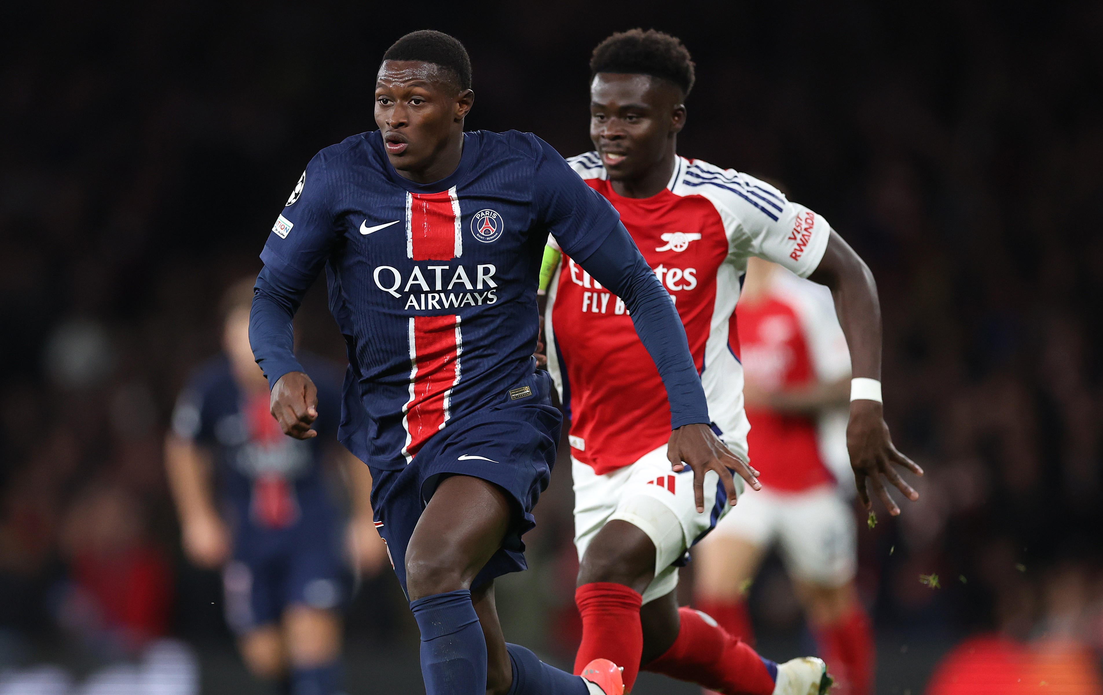 Nuno Mendes and Bukayo Saka
