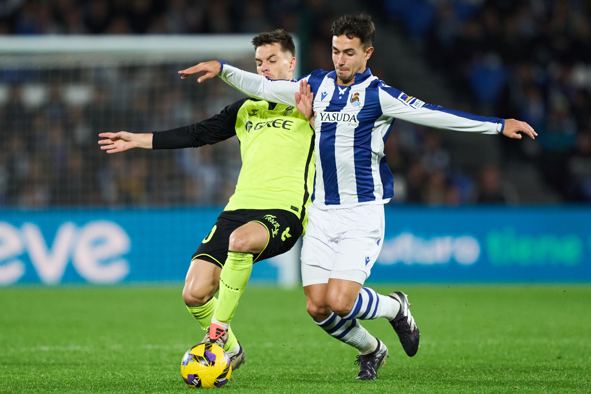 Martin Zubimendi in action (Photo by Juan Manuel Serrano Arce/Getty Images)