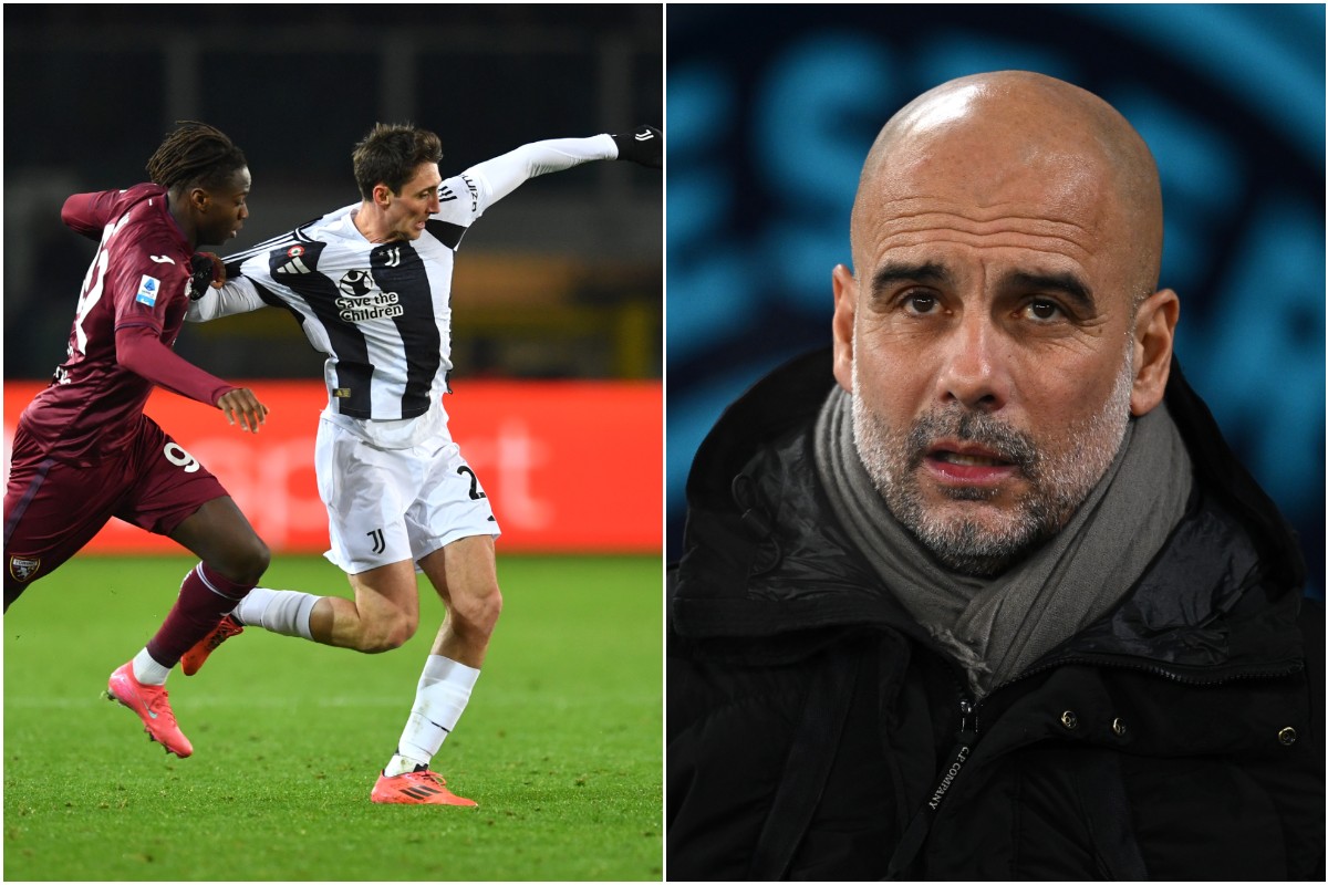 Andrea Cambiaso and Pep Guardiola