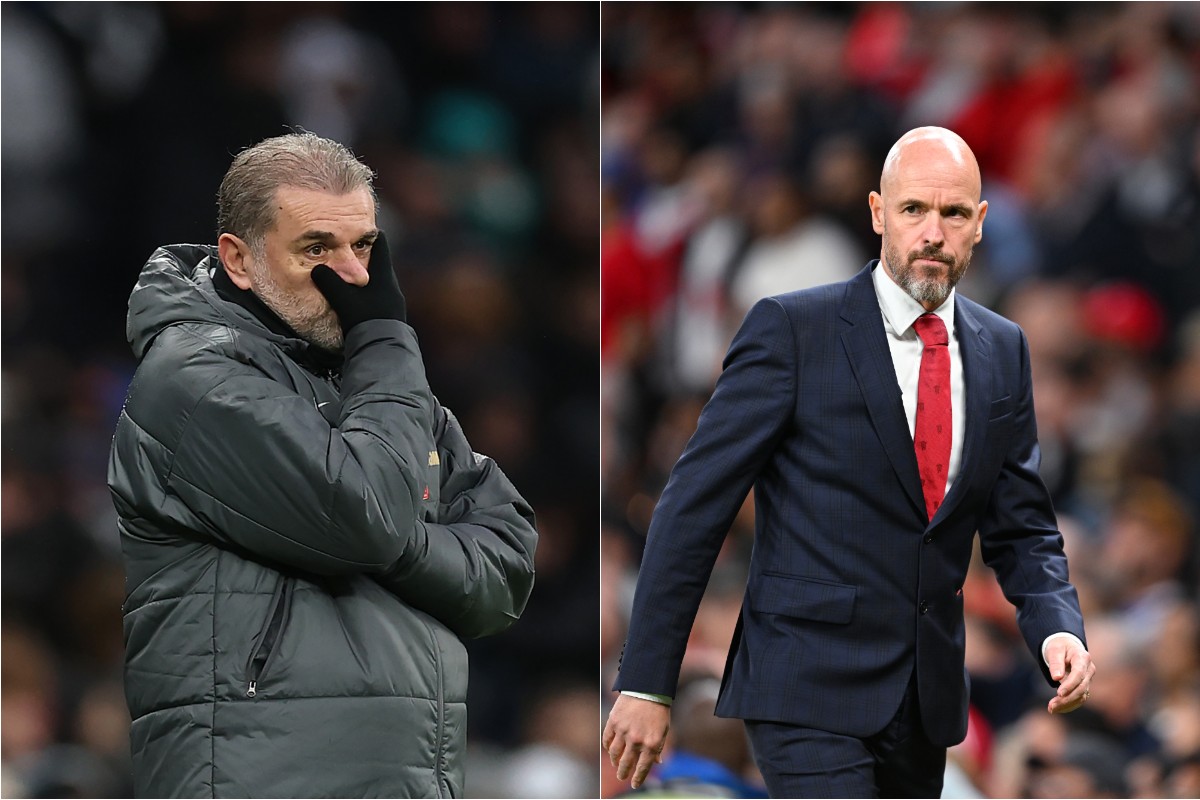 Ange Postecoglou and Erik ten Hag