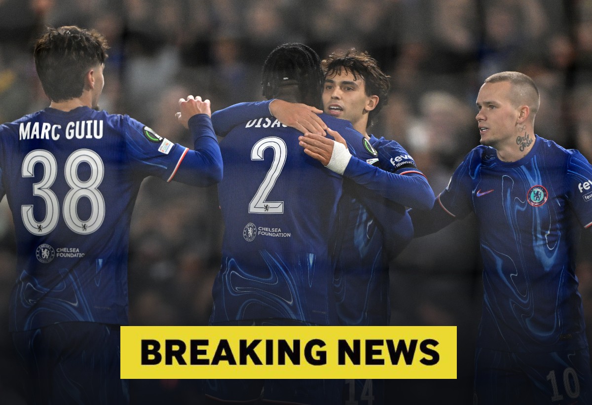 Axel Disasi and Joao Felix celebrate for Chelsea