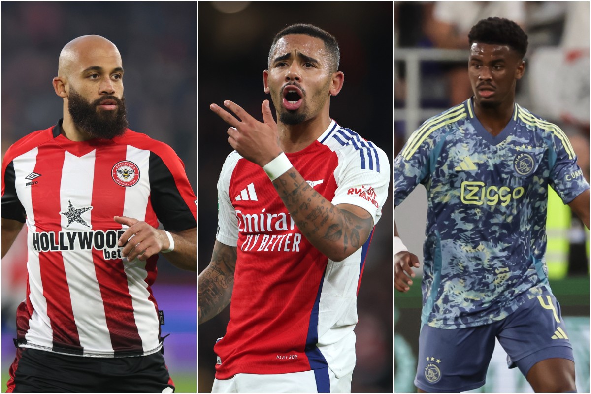 Bryan Mbeumo, Gabriel Jesus, Jorrel Hato