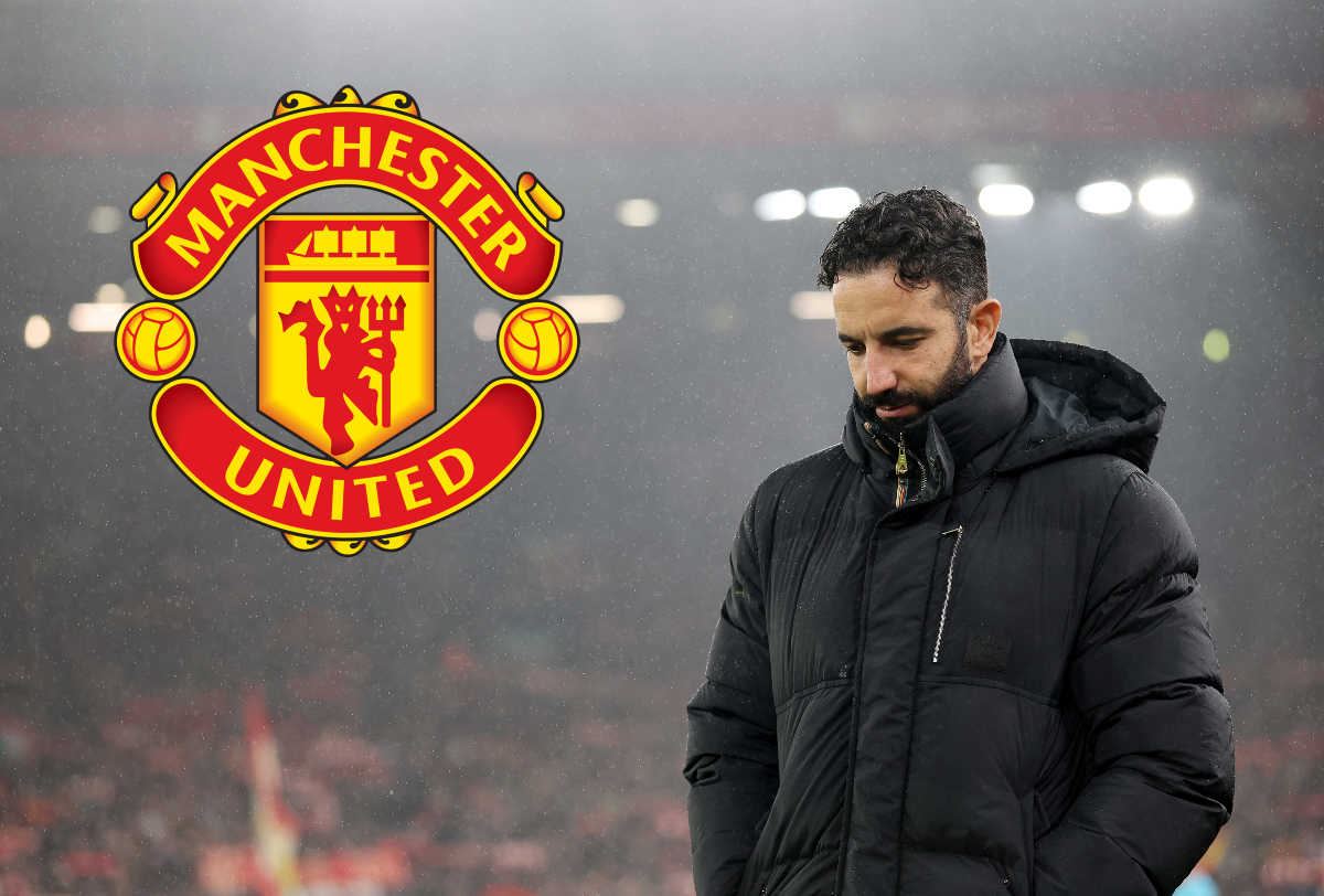 Man United boss Ruben Amorim at Anfield
