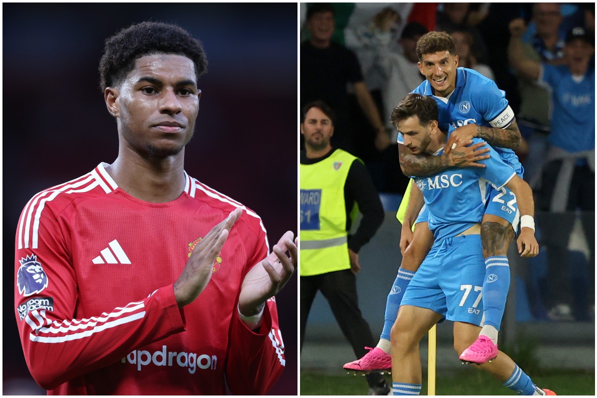 Marcus Rashford and Khvicha Kvaratskhelia