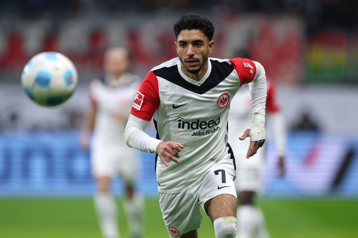 Omar Marmoush in action for Eintracht Frankfurt