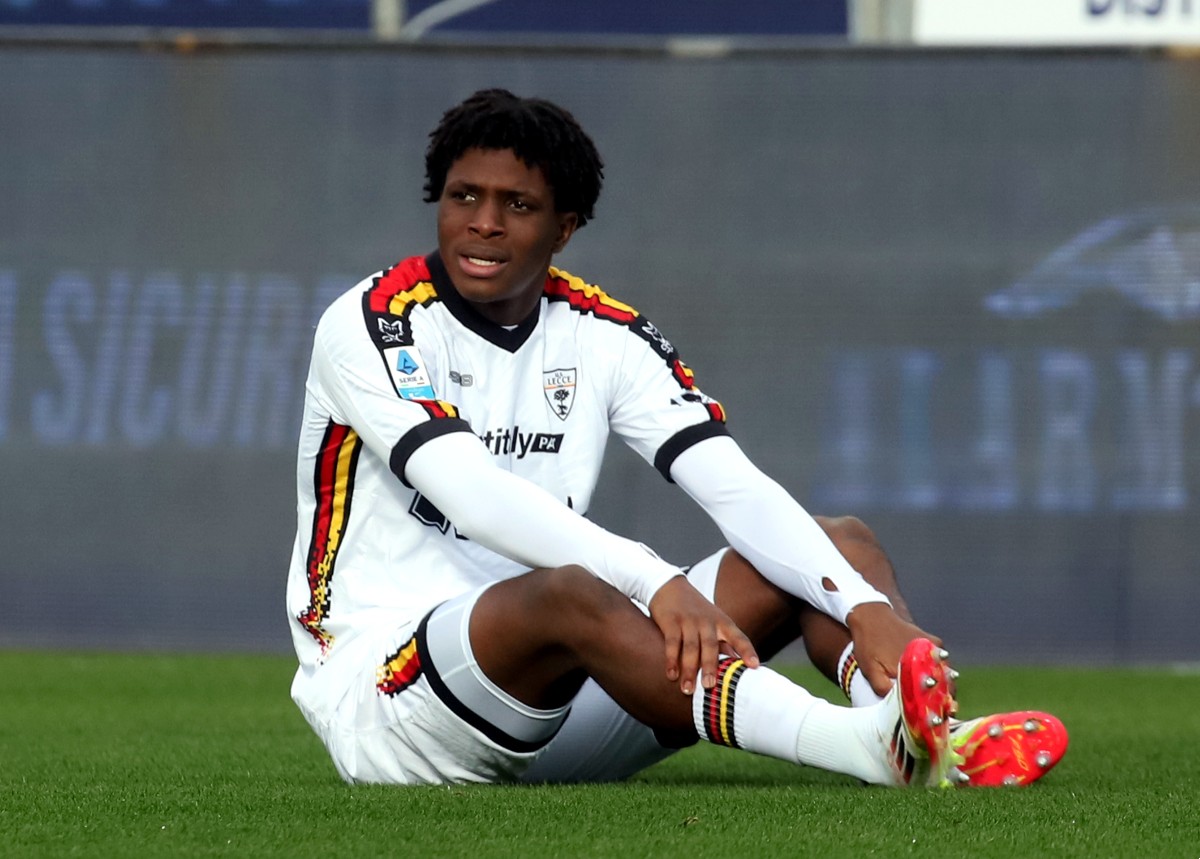 Patrick Dorgu of Lecce