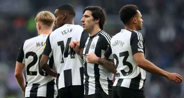 Newcastle midfielder Sandro Tonali