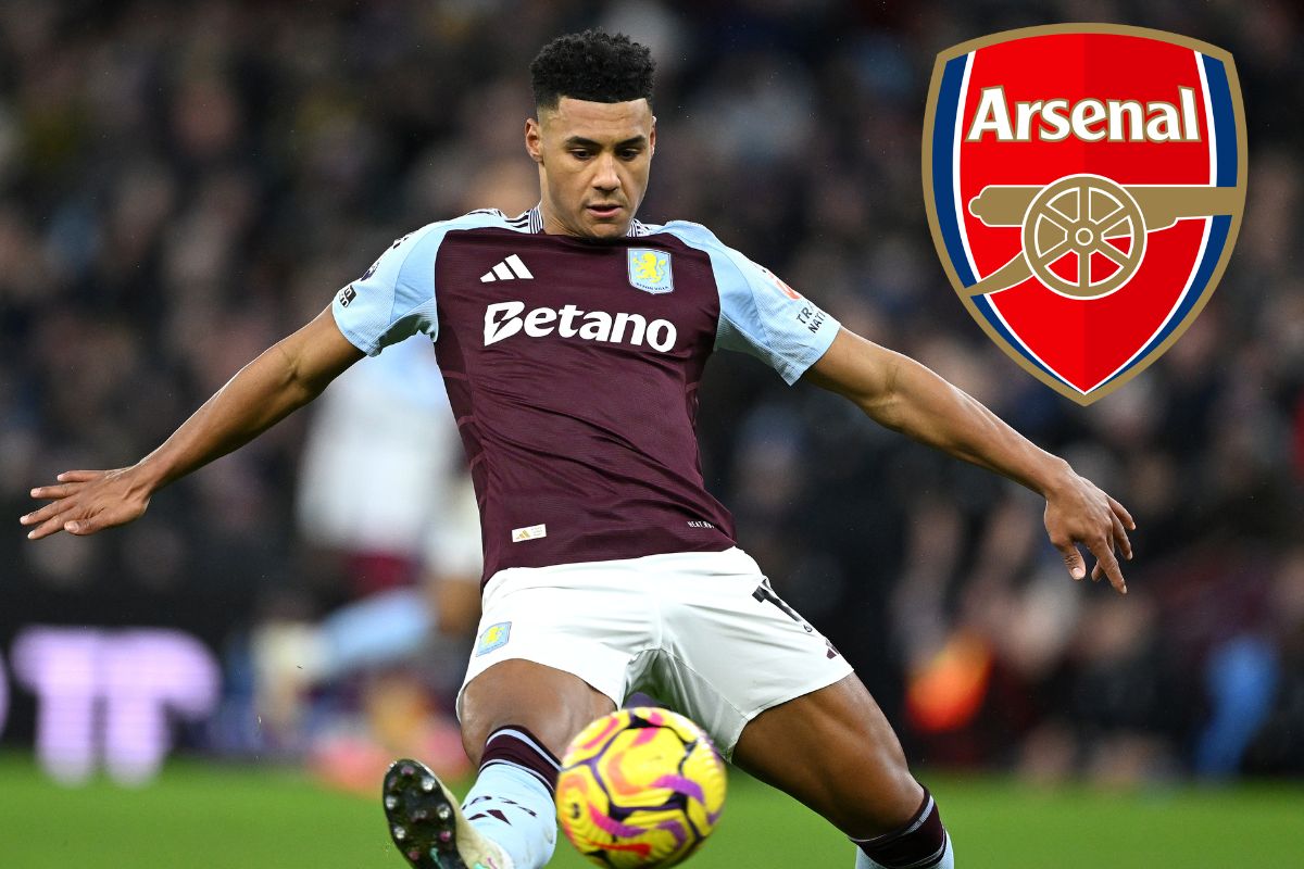 Arsenal target Ollie Watkins in action for Aston Villa