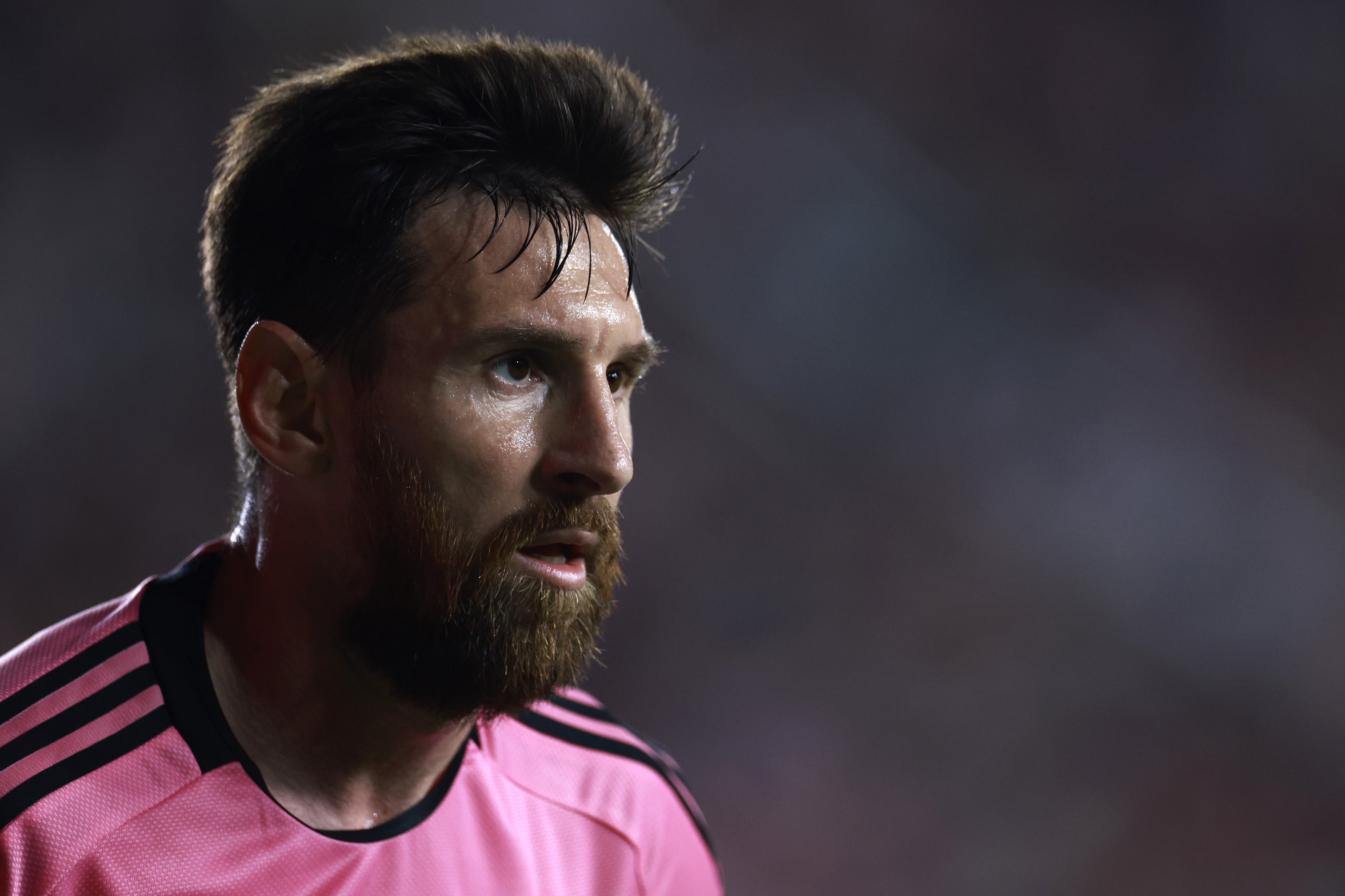 Lionel Messi of Inter Miami looks on