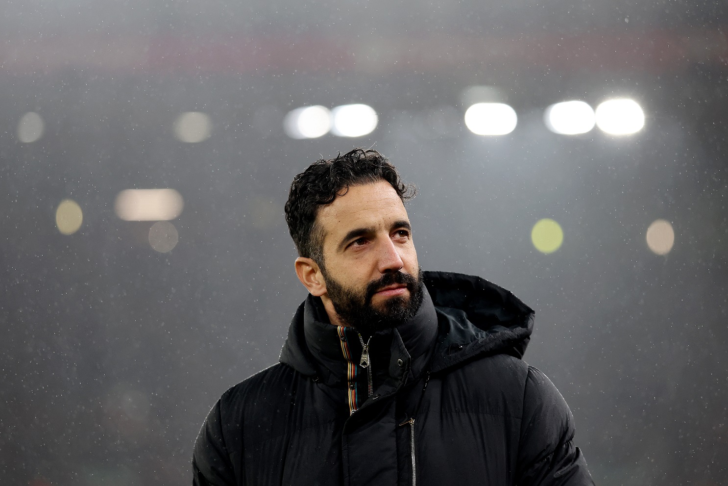 Ruben Amorim of Man United looks on