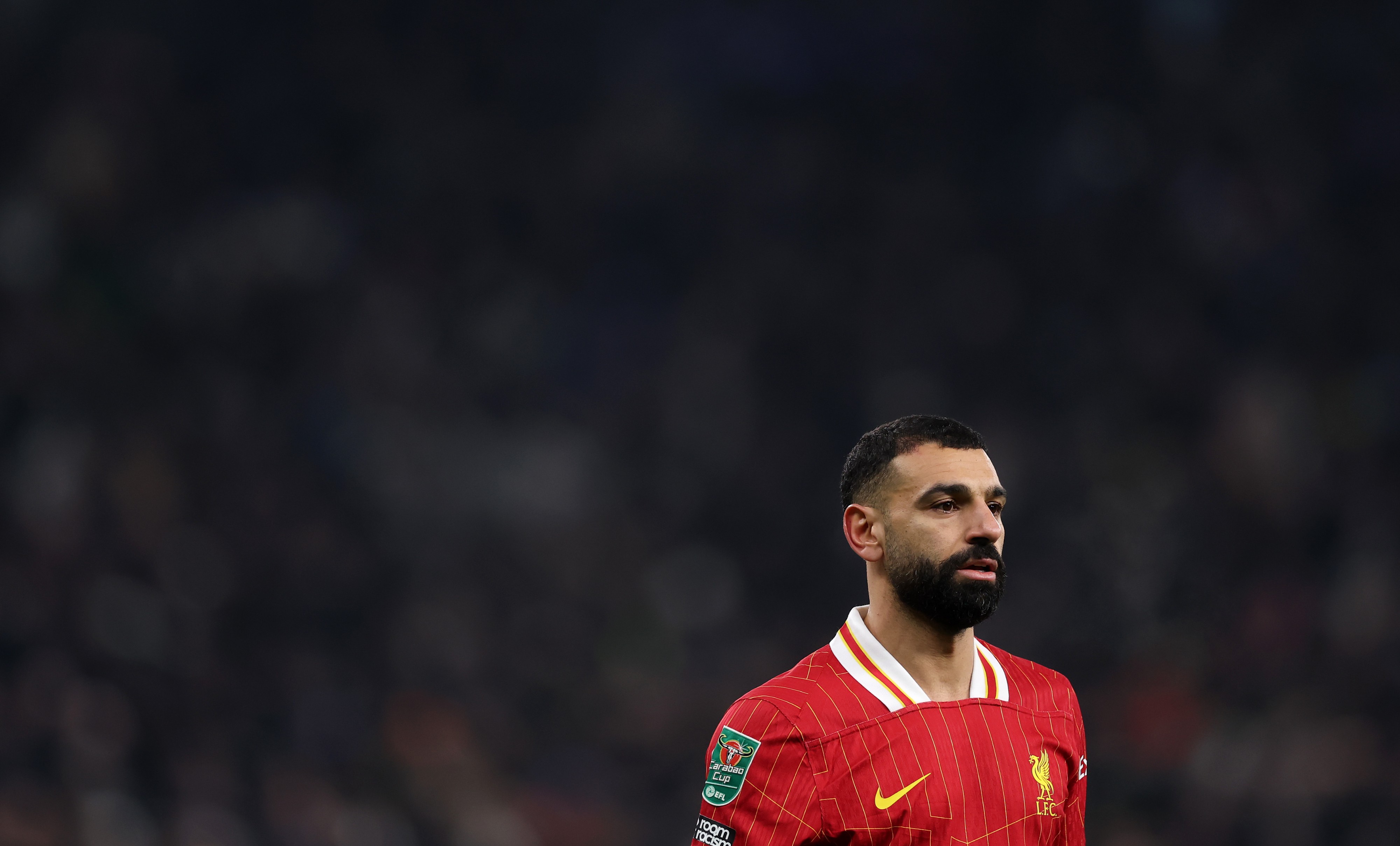 Mo Salah of Liverpool during the Carabao Cup Semi Final