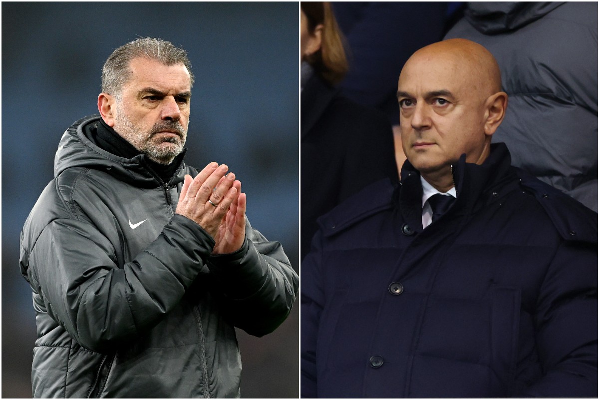 Ange Postecoglou and Daniel Levy