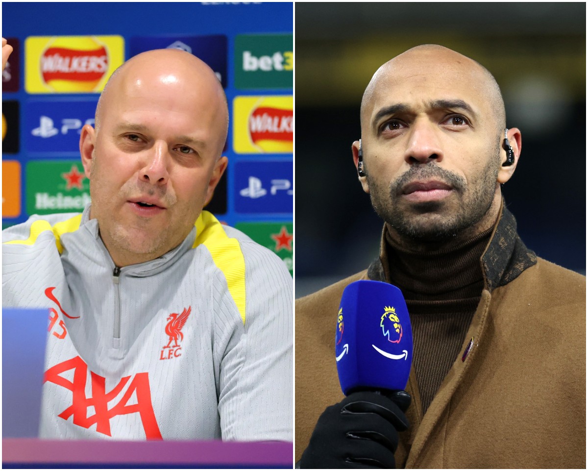 Arne Slot and Thierry Henry