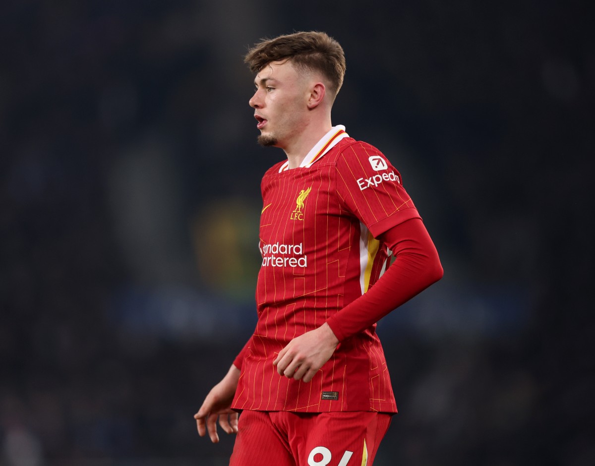 Conor Bradley in action for Liverpool