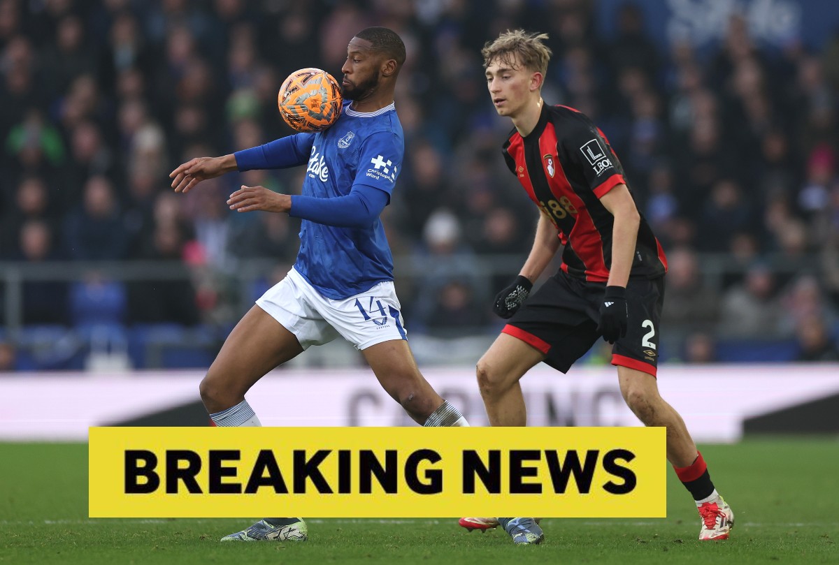 Dean Huijsen in action for Bournemouth against Everton