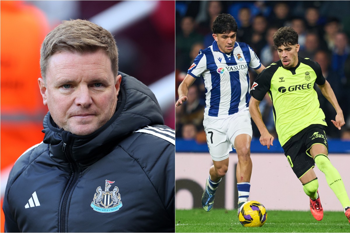 Eddie Howe and Jon Aramburu