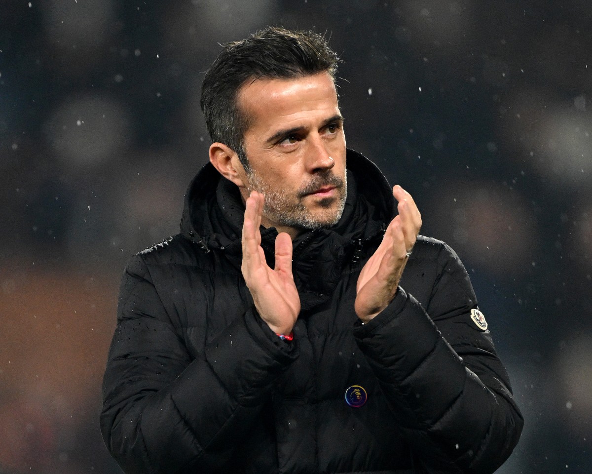 Fulham manager Marco Silva applauds the fans